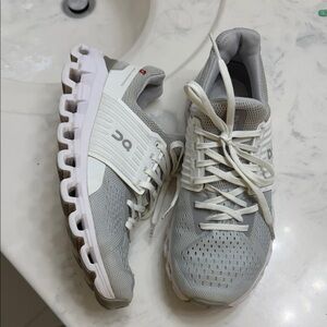 On Running Women's White and Gray Sneakers